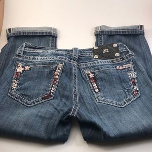 MISS ME CUFFED CAPRIS STARS AMERICAN CAPRIS